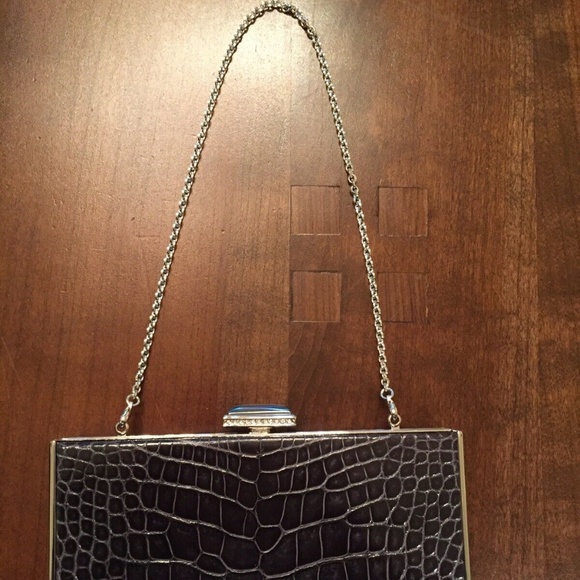 Judith Leiber Couture East-West Rectangle Clutch . - Picture 4 of 6